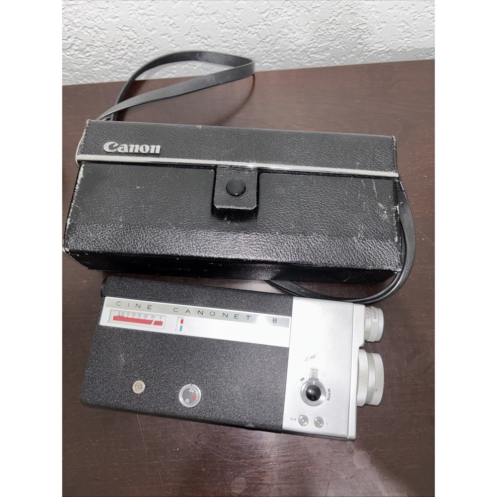 Canon Cine Canonet‎ 8 - 8MM Movie Camera With Canon Case - UNTESTED